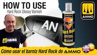 How to Use Hard Rock Glossy Varnish / Cómo usar el barniz brillante Hard Rock