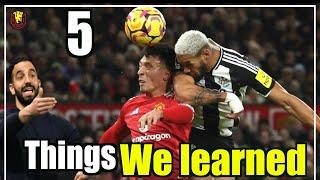 Man United 0-2 Newcastle | Should Amorim STICK to his Philosophy ? 5 Things We Learned ...