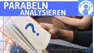Parabeln (Kurzprosa / Epik-Analyse) - Definition, Deutung, Bildebene, Sachebene & Beispiel - Deutsch