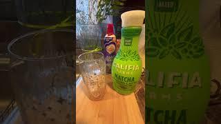 How to: Iced Caramel Matcha Latte at home  #shorts #shortsyoutube #howto #matcha