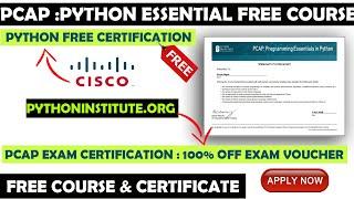 Cisco Free Courses | PCAP - Certified Associate in Python Programming Cisco Certification
