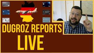 Dugroz Reports LIVE #61: Getting Home From Germany (International Award Flight Struggles)