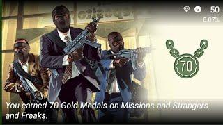 GTA 5 easiest gold Medals to get the "Solid Gold, Baby!" Achievement