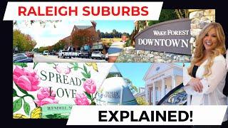 RALEIGH SUBURBS EXPLAINED  ||  WHERE TO LIVE NEAR RALEIGH, NC