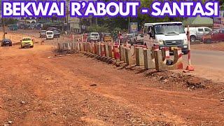 New Bekwai Roundabout to Santasi Roundabout Road Project in Kumasi.