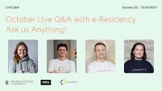 Live Q&A with the e-Residency Team (23 October 2024)