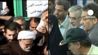 Iranian opposition leaders Mousavi and Karroubi...