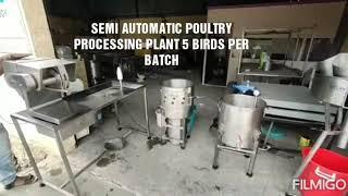 Poultry processing Shop Model Plant 500 BPD Video