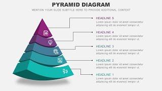 Pyramid Diagram Animated PPT Slides