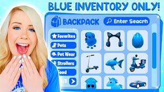 BLUE INVENTORY ONLY CHALLENGE IN ADOPT ME!