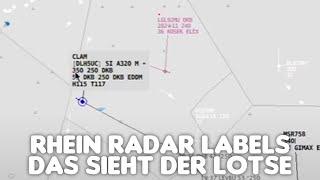 ELMO EXPLAINS 01 - Rhein Radar Label bei #vatsim - Was sieht der Fluglotse alles?