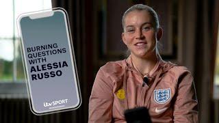 Burning Questions with... Alessia Russo  | Alessia Russo Answers Fan Questions | ITV Sport