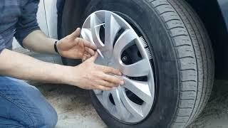 Як закріпити ковпаки на колеса таємно.  Hidden fastening of automobile caps with clamps