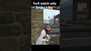 1vs4 watch only Sniper king DM for custom short video please 1k views