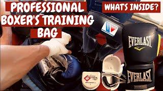 What's Inside A Professional Boxer's Bag? How Much $$$?