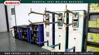 Pedestal Spot Welding Machines With and Without Timer | Steel Almirah Making Machinery Tools