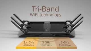 NETGEAR Nighthawk X6 AC3200 R8000 Tri-Band Wifi Router Demonstration