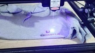 Can you engrave T shirts with 2.5w laser engraver?