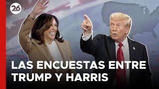  EN VIVO | ¿Quién lidera las elecciones en EEUU? Así están las encuestas entre Trump y Harris hoy