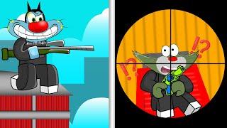 OGGY BECOMES A PRO BODYGUARD in Roblox Rivals - ft.Oggy