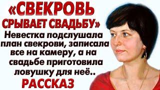 "СВЕКРОВЬ СРЫВАЕТ СВАДЬБУ" Невестка подслушала план свекрови, и на свадьбе Очень интересный рассказ.