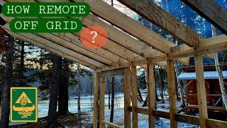 Off Grid Cabin Giant Eagle! Winter is Here.  (Ep 37)