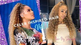 CELEB INSPIRED HAIR STYLE/ quick weave $8 hair / Vol1. Beyoncé