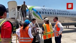 First flight of migrants who agreed to self-deport for cash arrives in Honduras