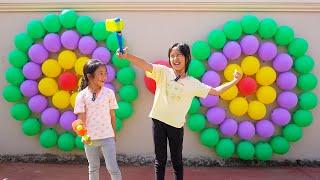 KEYSHA & SHEENA BALLOON BREAKING RACE