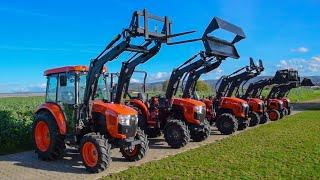 Kubota B1 B2 und L1 Kleintraktoren mit Frontlader