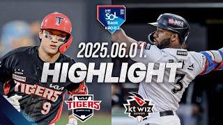 [KIA vs KT] 야구 하이라이트｜6.1｜2025 신한 SOL뱅크 KBO 리그｜HIGHLIGHT