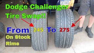 Dodge Challenger Tire Swap from 245's to 275's