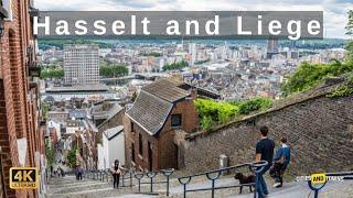 Hasselt and Liege (Luik) Belgium  in 4K ULTRA HD | België