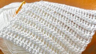 SO EASY AND BEAUTIFUL! How to Crochet for beginners / Crochet baby blanket