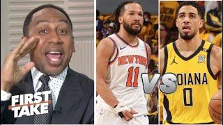 FIRST TAKE | Knicks in 6! - Stephen A. laims Jalen Brunson will DESTROY Haliburton & Pacers tonight