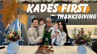 KADES FIRST THANKSGIVING | cooking with the boys