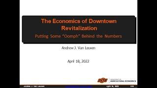 The Economics of Downtown Revitalization:Putting Some “Oomph” Behind the Numbers