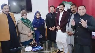 DPN TV k Office Mein Quaid e azam Muhammad Ali jinnah ki Saalgira ka cake kata gaya