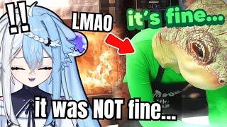 Vedal losing his mind over Neuro in the Kitchen | Aquwa Reacts to Neuro & Vedal (ft. Filian)