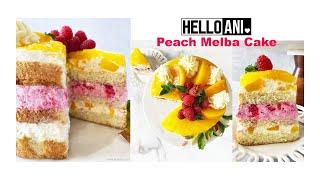 Peach Melba Cake/Pfirsich Melba Torte