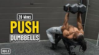 28 Mins Dumbbell Chest, Shoulders & Triceps Workout | Build Muscle 22