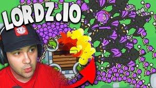 BUILDING GIANT ARMIES WITH DRAGONS! (Clash of Clans meets Agar.io) | Lordz.io gameplay part 1 |