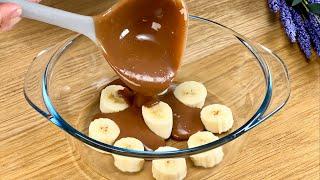 Just pour cocoa over the bananas! God, how delicious it is! Recipe in 7 minutes!