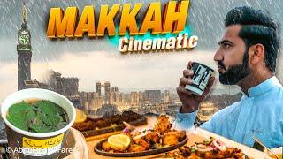 Super Heavy Rain in Makkah And Best Barbecue With Special And unique TEA Of Makkah city Saudi Arabia