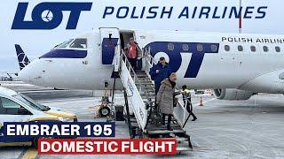 LOT EMBRAER 195 Wroclaw - Warsaw