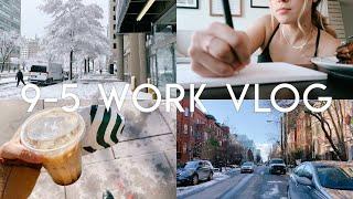 WORK WEEK IN MY LIFE | snow days, 2022 goals, busy & productive