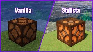 Minecraft: Vanilla vs Stylista Resource Pack | All Resolutions | 128x - 512x