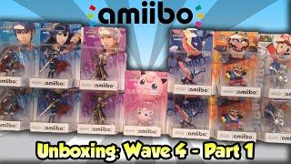 Amiibo wave 4 unboxing - Part 1 - Marth, Lucina, Robin, Jigglypuff, Greninja, Wario and Silver Mario