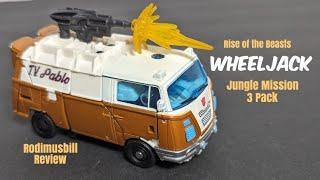 Rise of the Beasts WHEELJACK Buzzworthy Bumblebee Jungle Mission 3-Pack Deluxe Figure - Rodimusbill