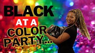 BLACK AT A COLOR PARTY... | Vlogmas Day 4